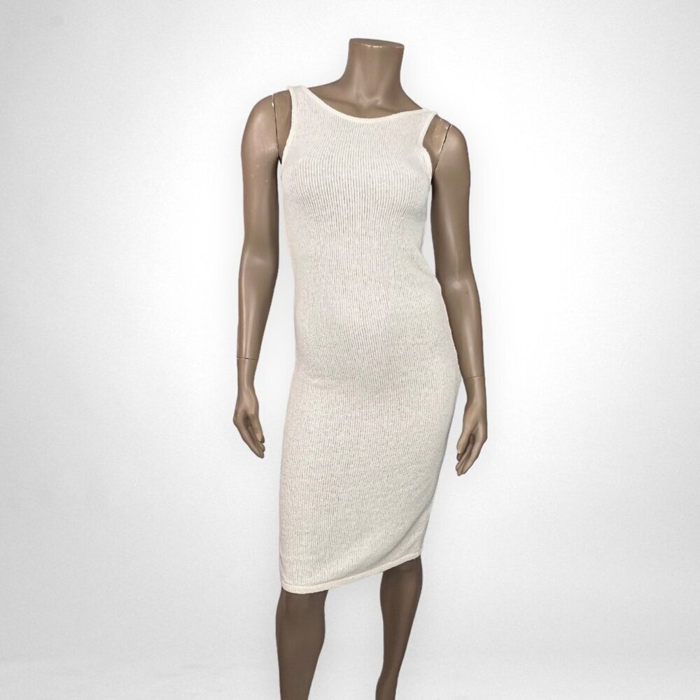 NWT H&M Ribbed Knit Sleeveless Knee Length Dress XS